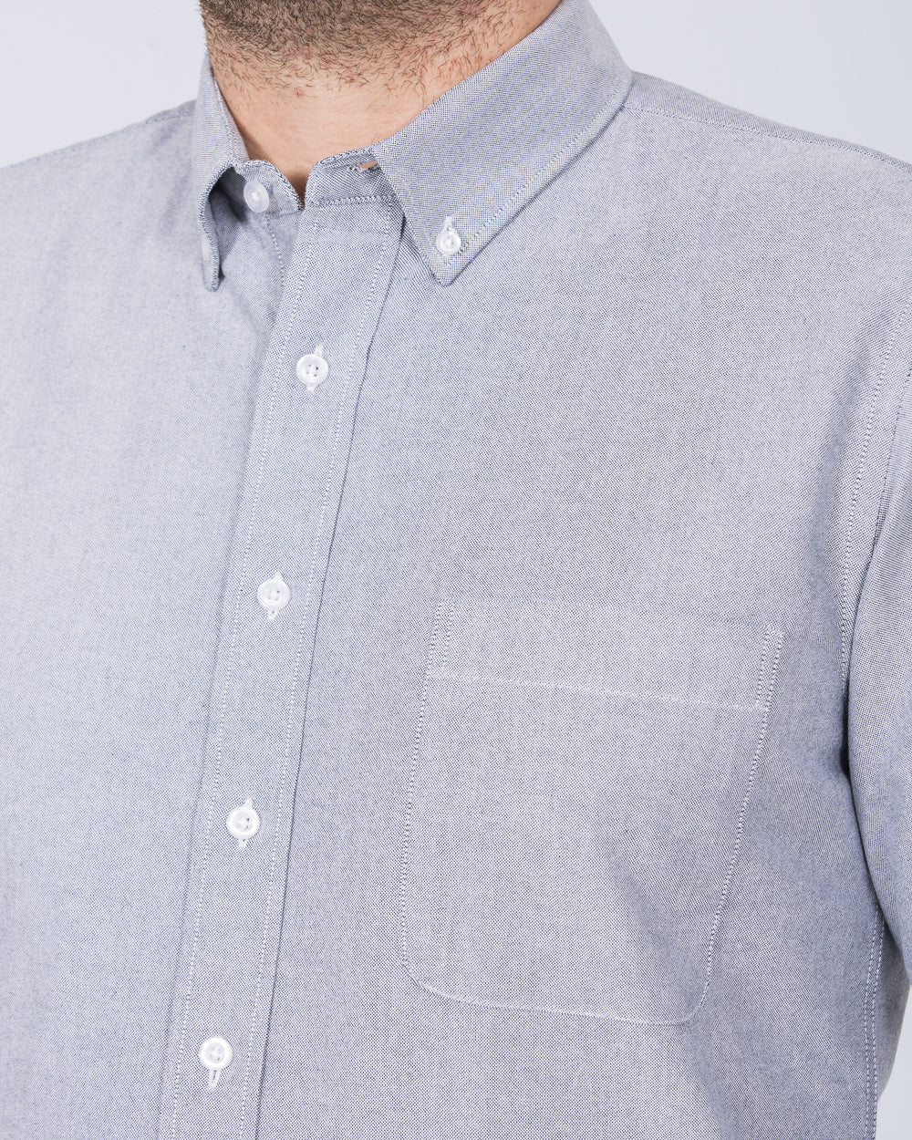 2t Slim Fit Long Sleeve Tall Shirt (mid grey) - Image 3