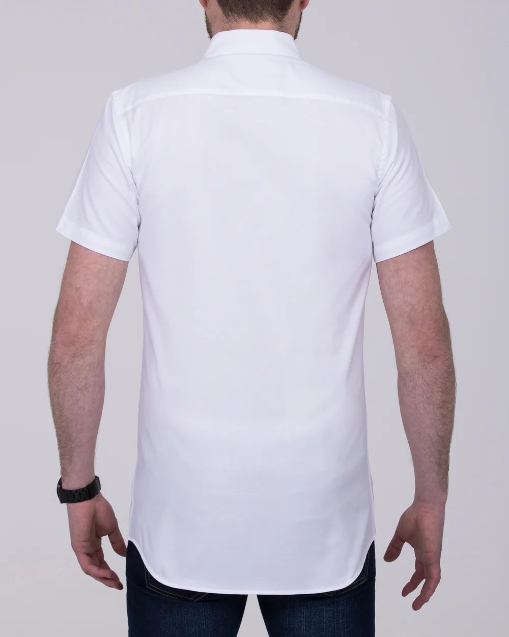 2t Slim Fit Short Sleeve Tall Shirt (white) - Image 2