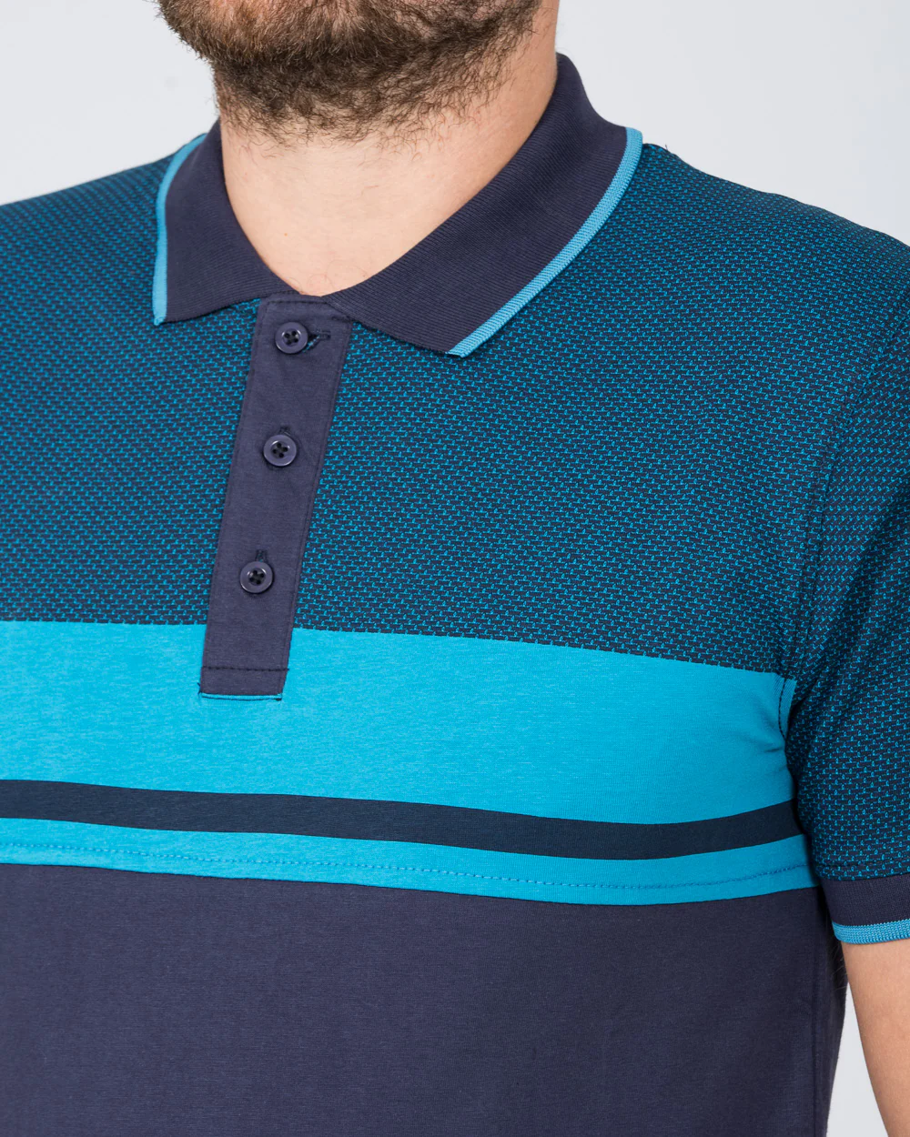 2t Slim Fit Tall Cut and Sew Polo Shirt (navy) - Image 3
