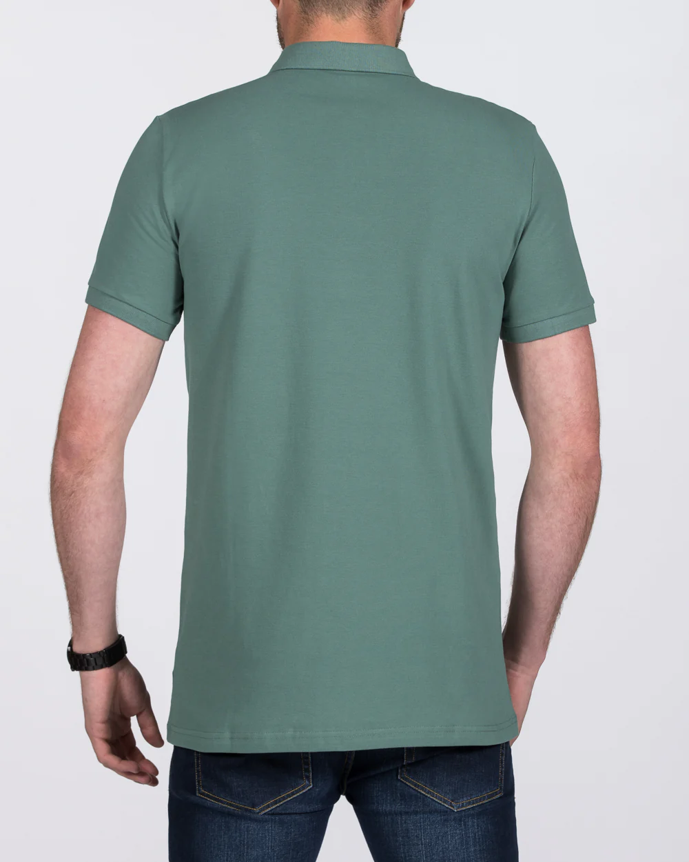 2t Jack Slim Fit Tall Polo Shirt (mid green) - Image 2