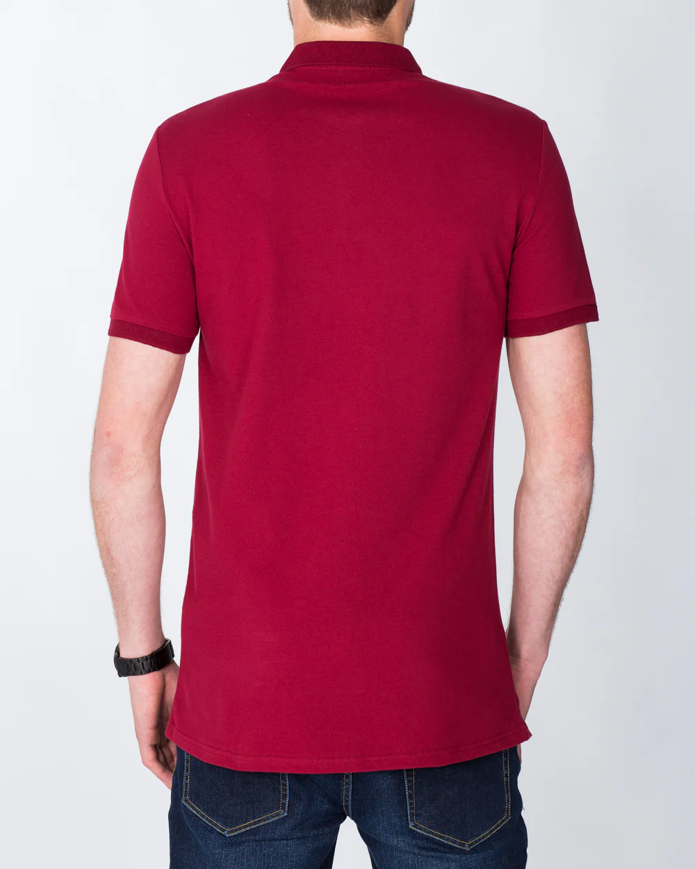2t Jack Slim Fit Tall Polo Shirt (wine) - Image 2