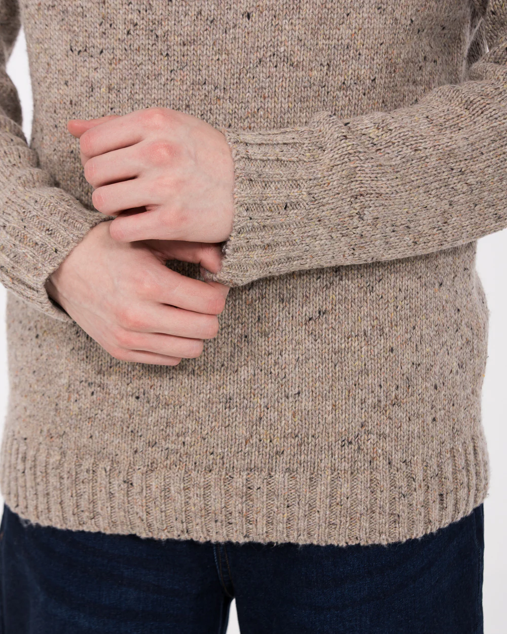 2t Sutton Tall Fairisle Jumper (camel) - Image 4
