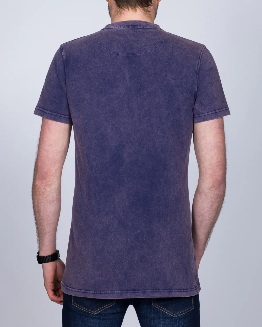 2t Samuel Tall Acid Wash T-Shirt (blue) - Image 2