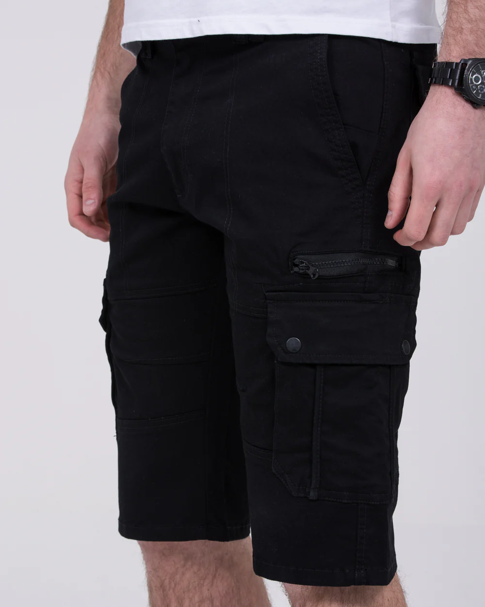 2t Tall Cargo Shorts (black) - Image 3