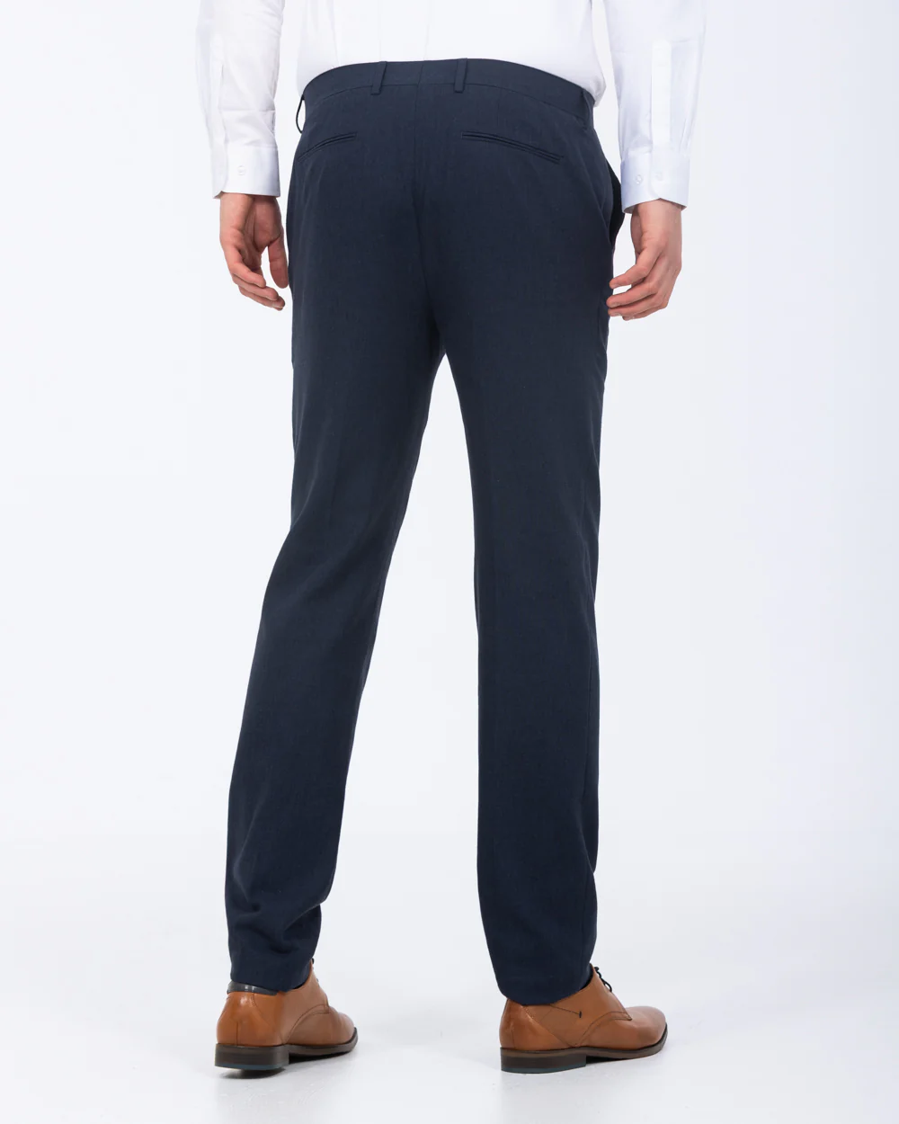 2t Tall Cotton Linen Suit Trousers (navy) - Image 2