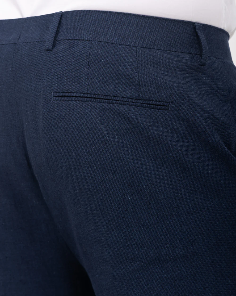 2t Tall Cotton Linen Suit Trousers (navy) - Image 3