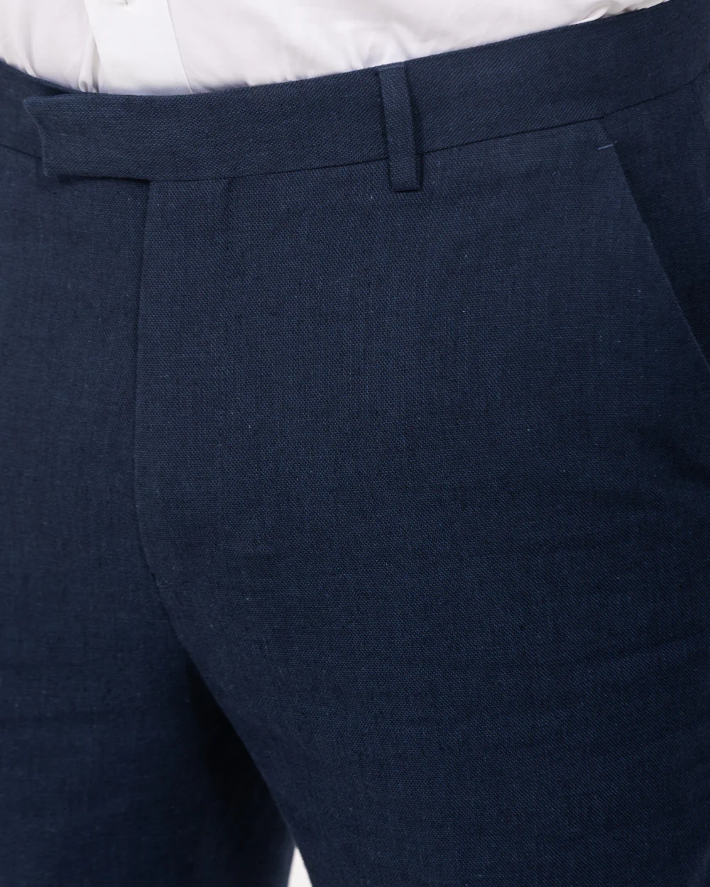 2t Tall Cotton Linen Suit Trousers (navy) - Image 4