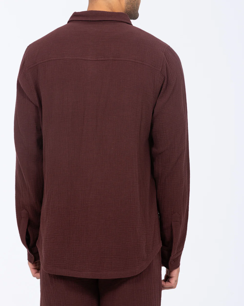 2t Tall Darius Long Sleeve Shirt (burgundy) - Image 2