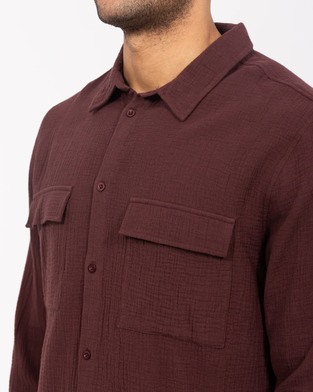 2t Tall Darius Long Sleeve Shirt (burgundy) - Image 3