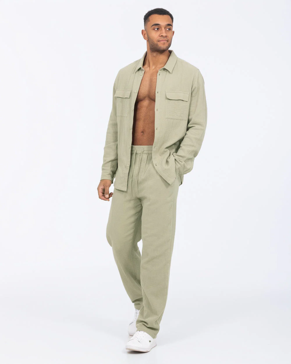 2t Tall Darius Long Sleeve Shirt (sage) - Image 6