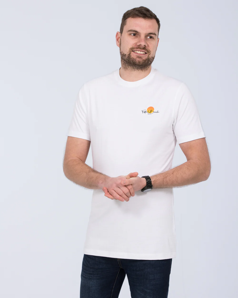 2t Tall Fistral Beach T-Shirt (white) - Image 4