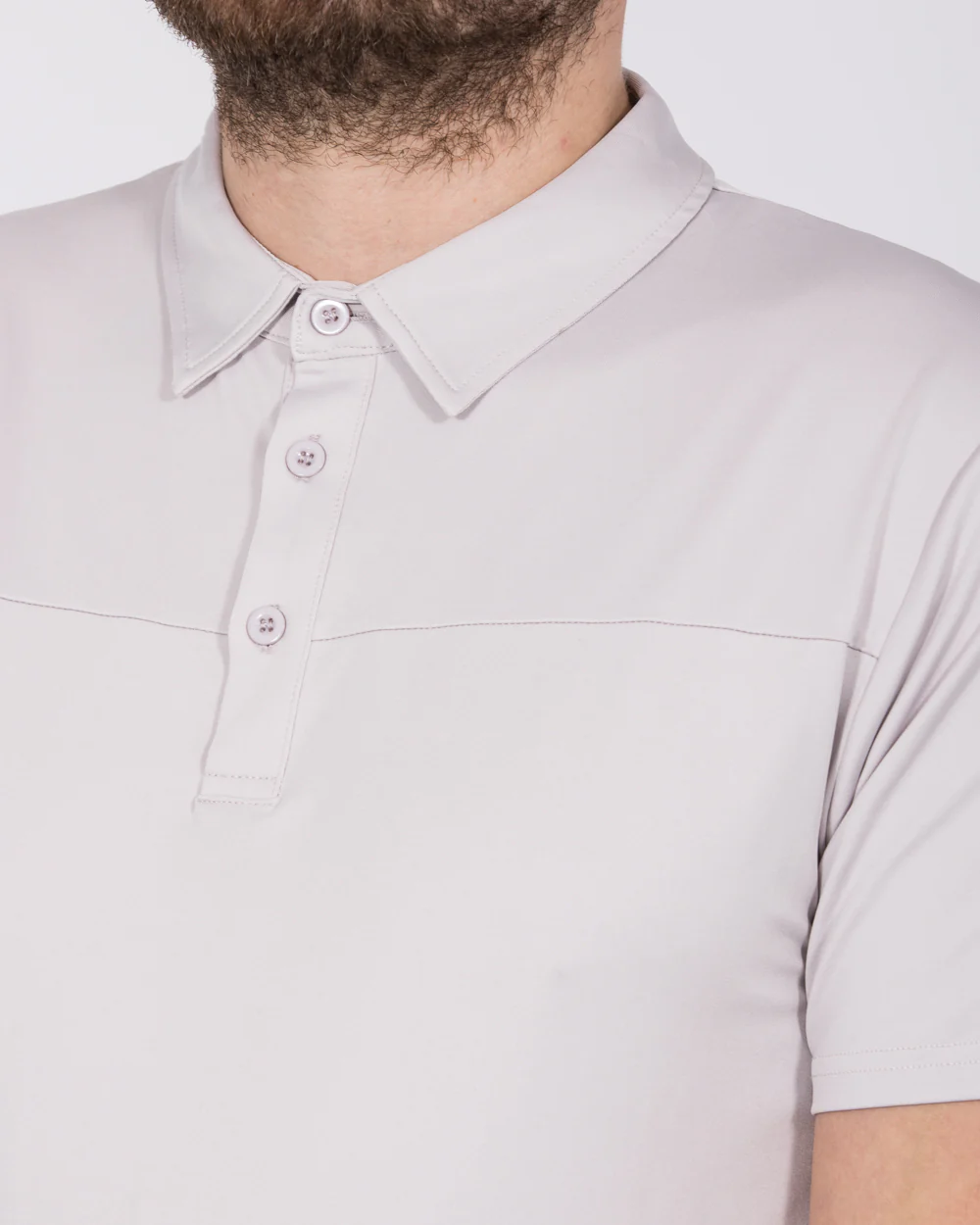 2t Tall Golf Polo Shirt (light grey) - Image 3