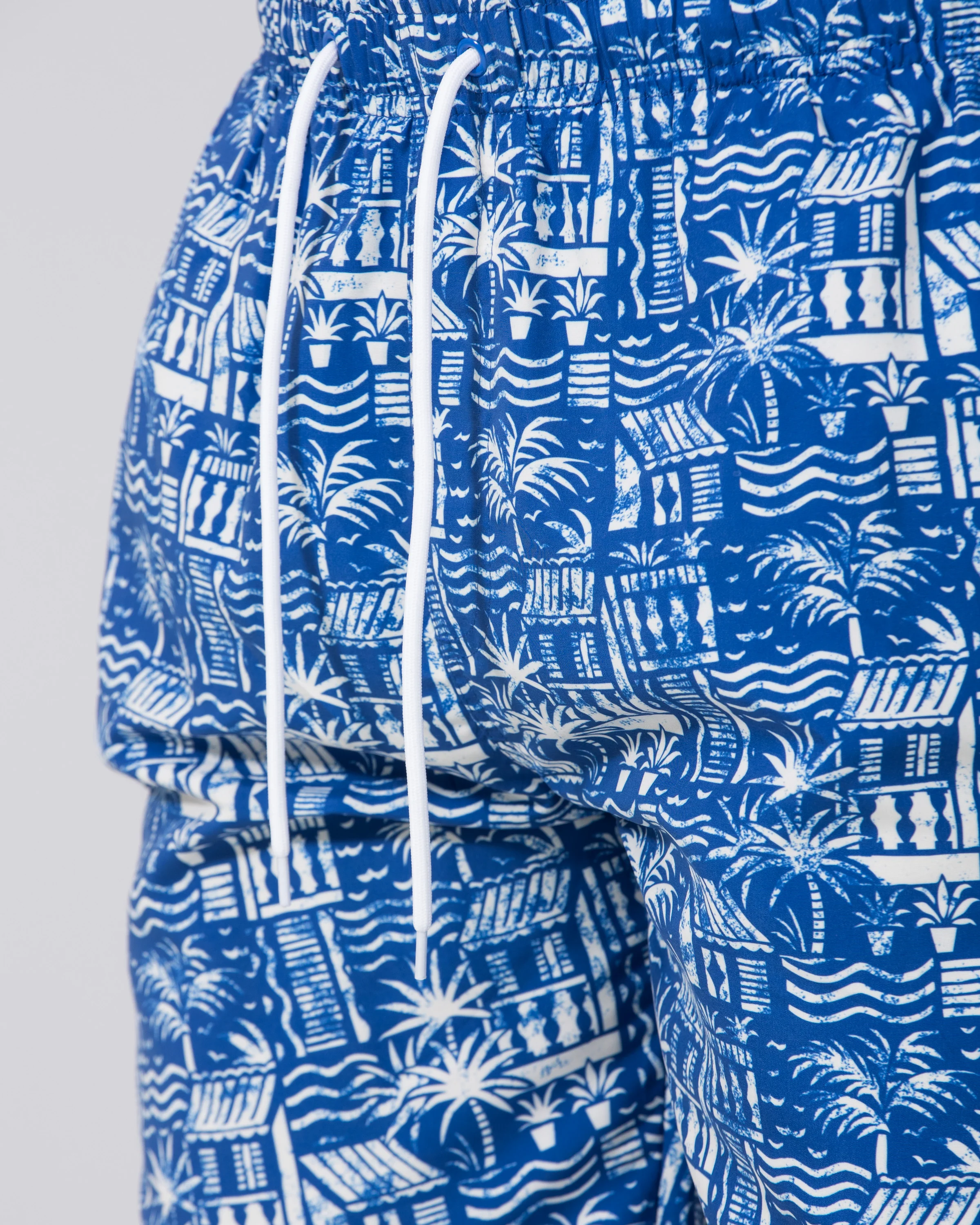 2t Tall Hawaiian Print Swim Shorts (blue) - Image 3