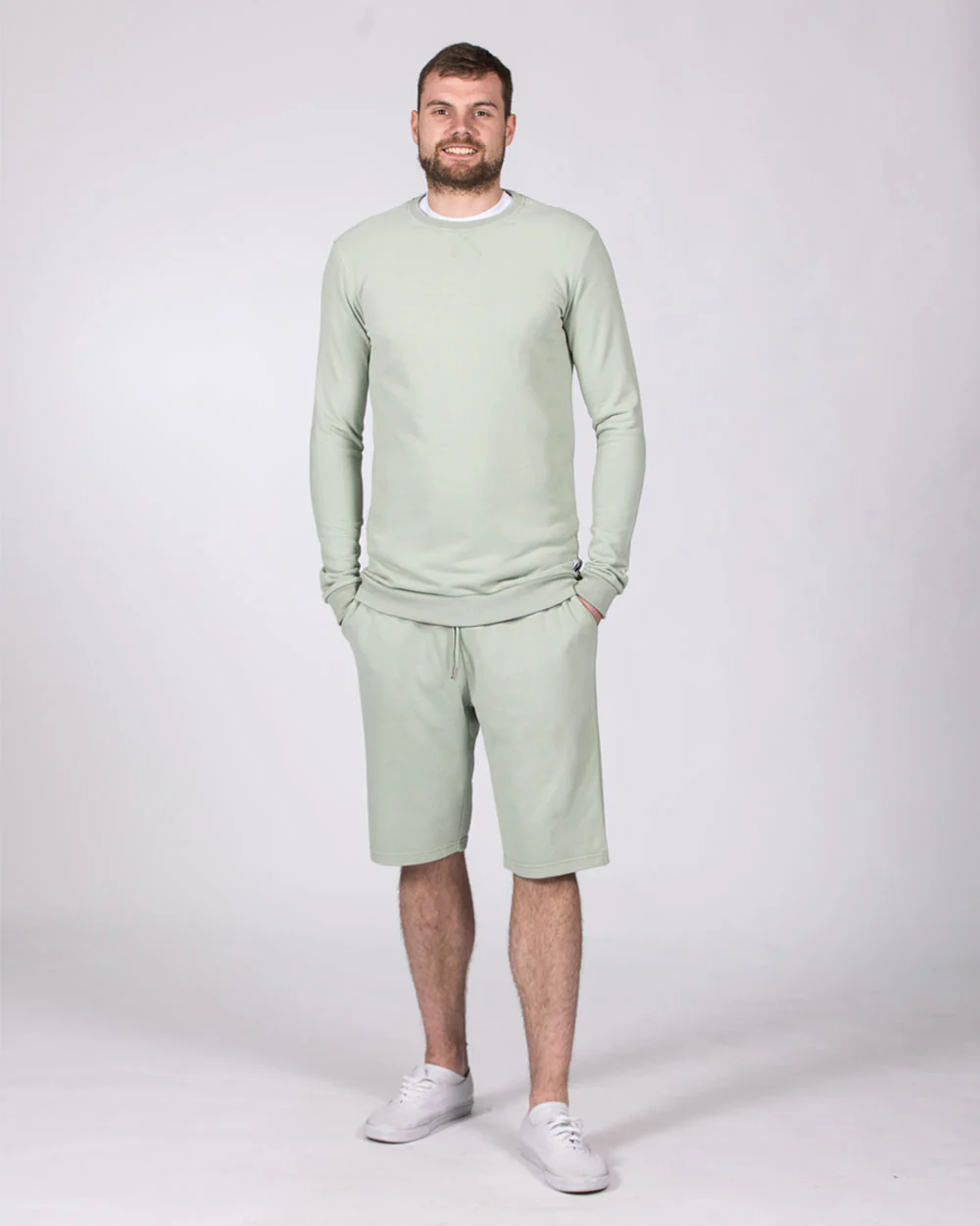 2t Tall Jakob Sweat Shorts (light green) - Image 3