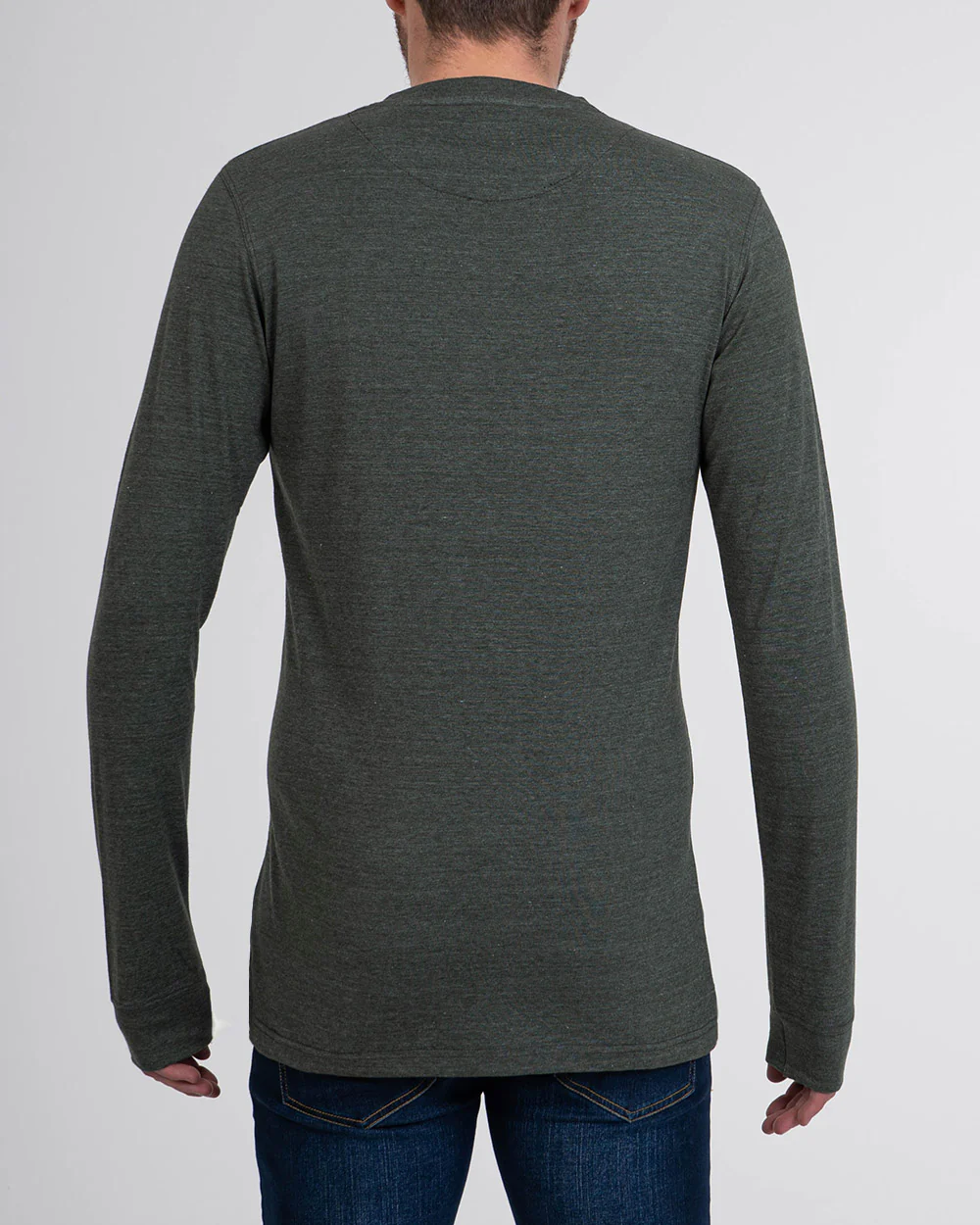 2t Samuel Tall Long Sleeve T-Shirt (khaki marl) - Image 2