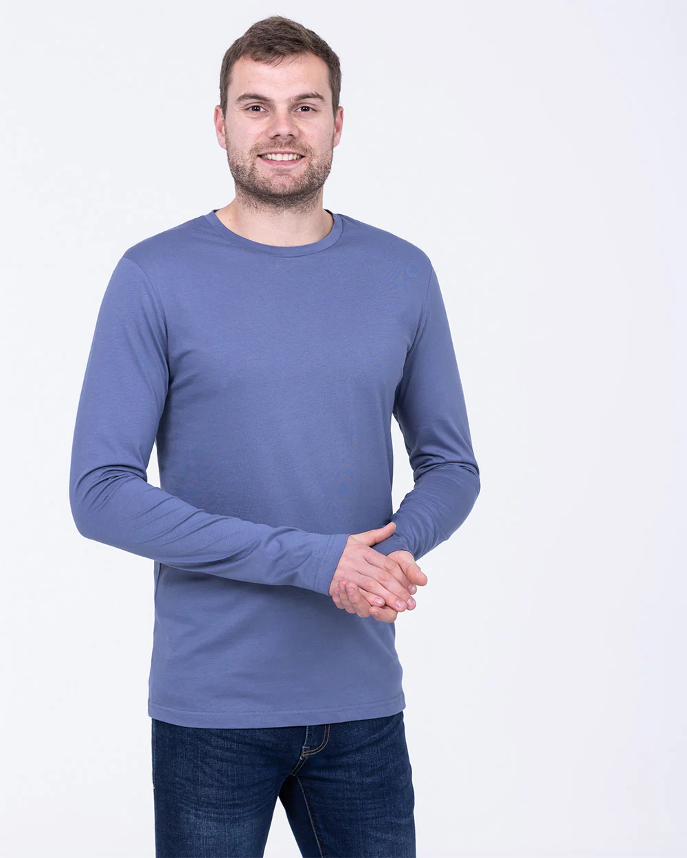 2t Tall Long Sleeve T-Shirt (stone blue) - Image 3