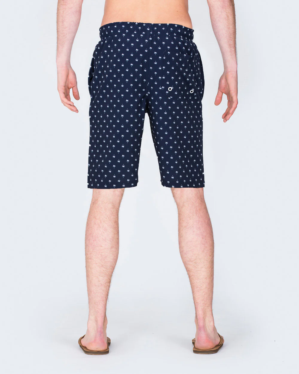 2t Tall Palm Print Swim Shorts (navy) - Image 2