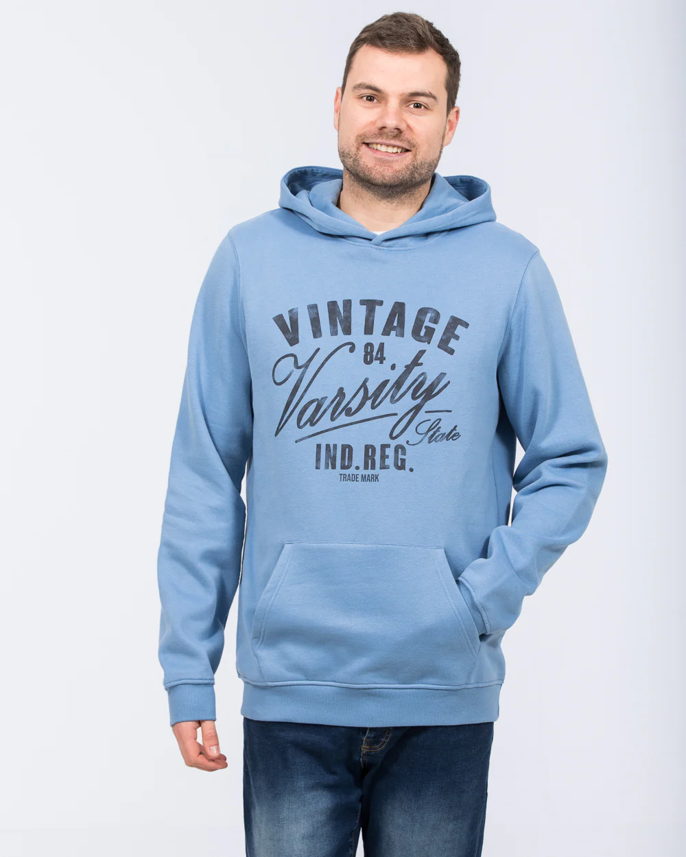 2t Tall Pullover Printed Hoodie (blue) - Image 5