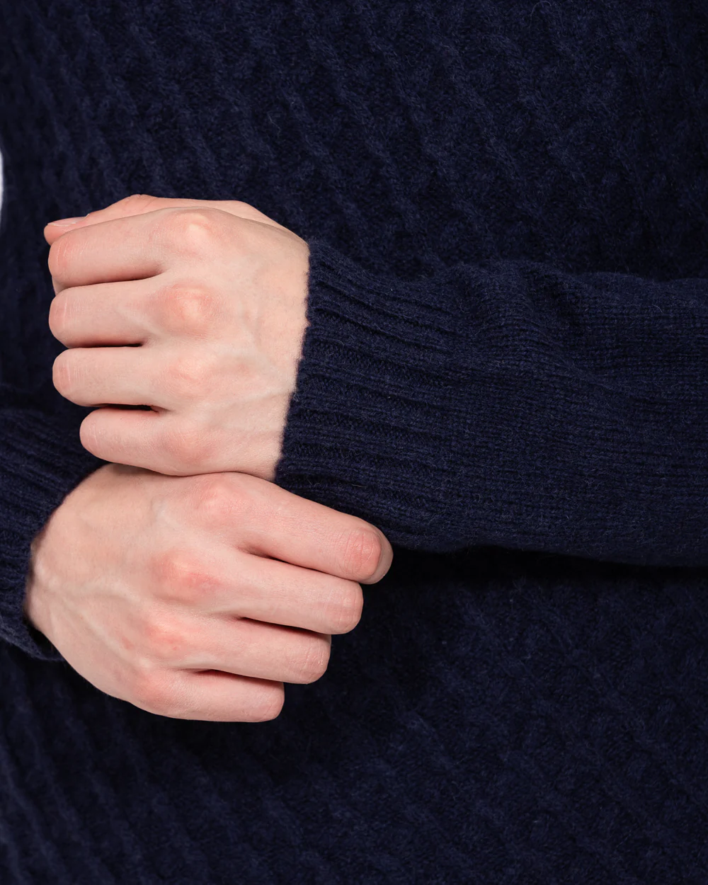 2t Tall Quarter Zip Cable Knit Jumper (navy) - Image 4