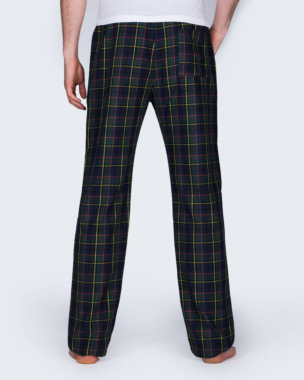 2t Tall Regular Fit Pyjama Bottoms (navy check) - Image 3