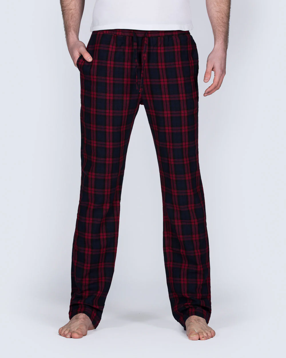 2t Tall Regular Fit Pyjama Bottoms (red pattern)