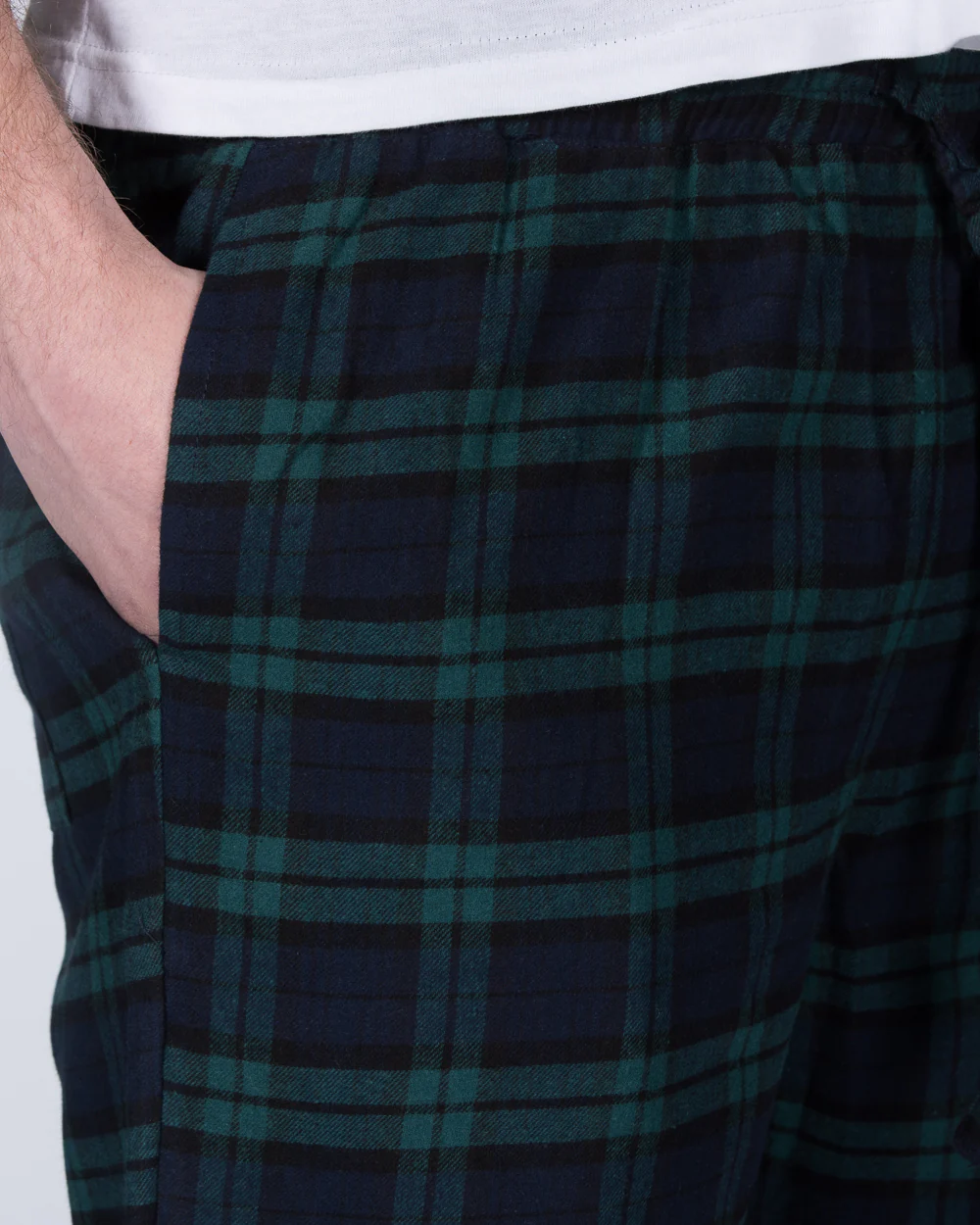 2t Tall Regular Fit Pyjama Shorts (green pattern) - Image 3