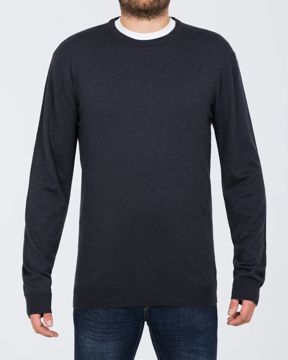 2t Tall Seawool Crew Neck Jumper (indigo)