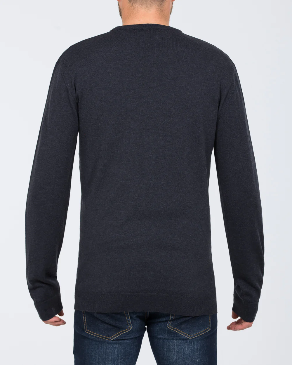 2t Tall Seawool Crew Neck Jumper (indigo) - Image 2