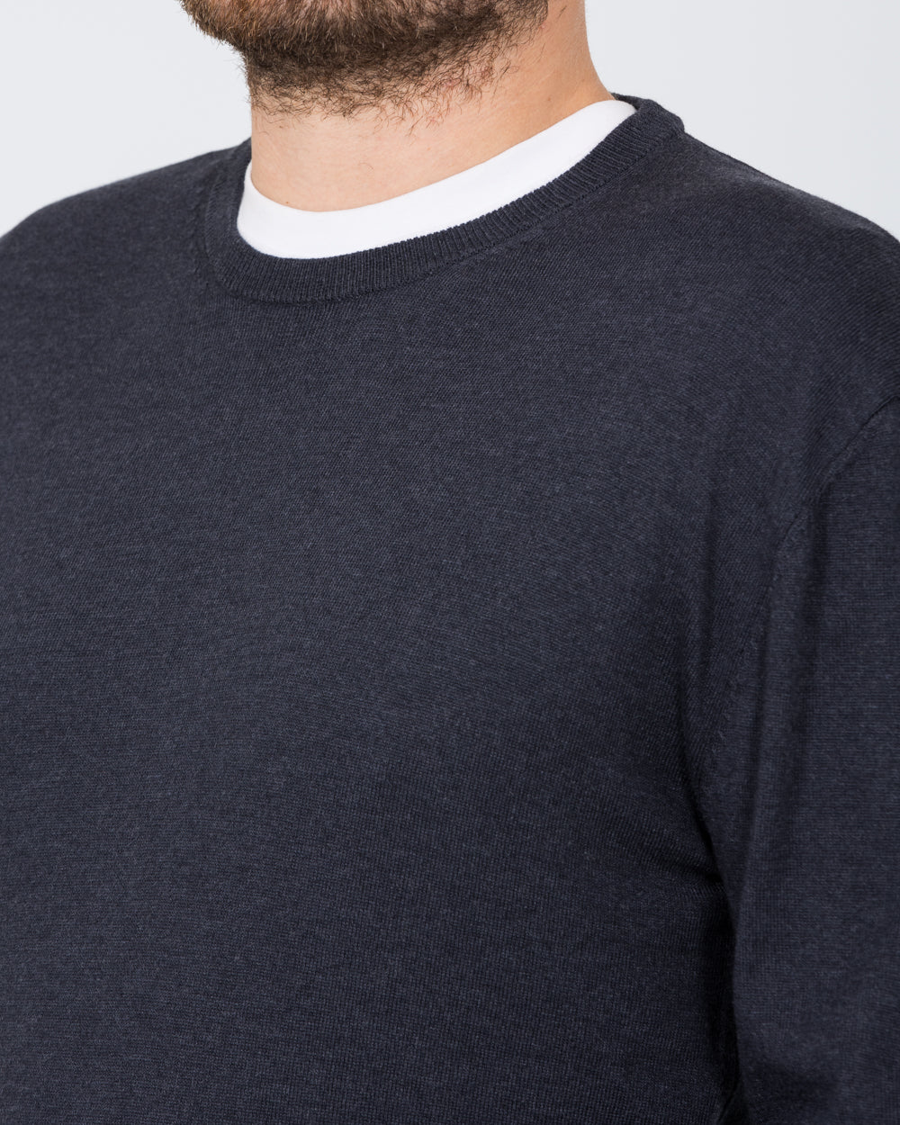 2t Tall Seawool Crew Neck Jumper (indigo) - Image 3