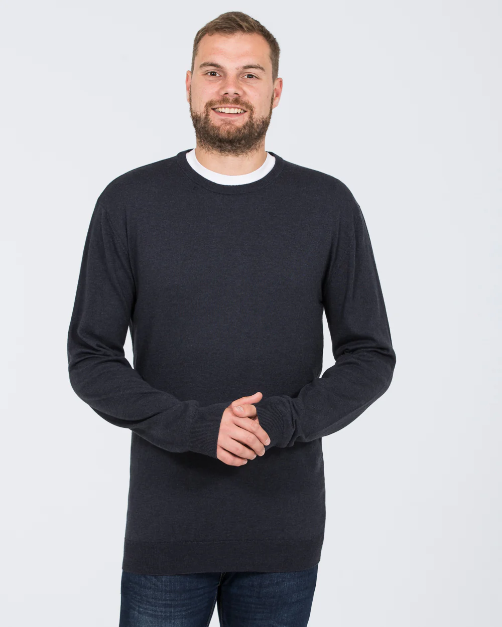 2t Tall Seawool Crew Neck Jumper (indigo) - Image 4