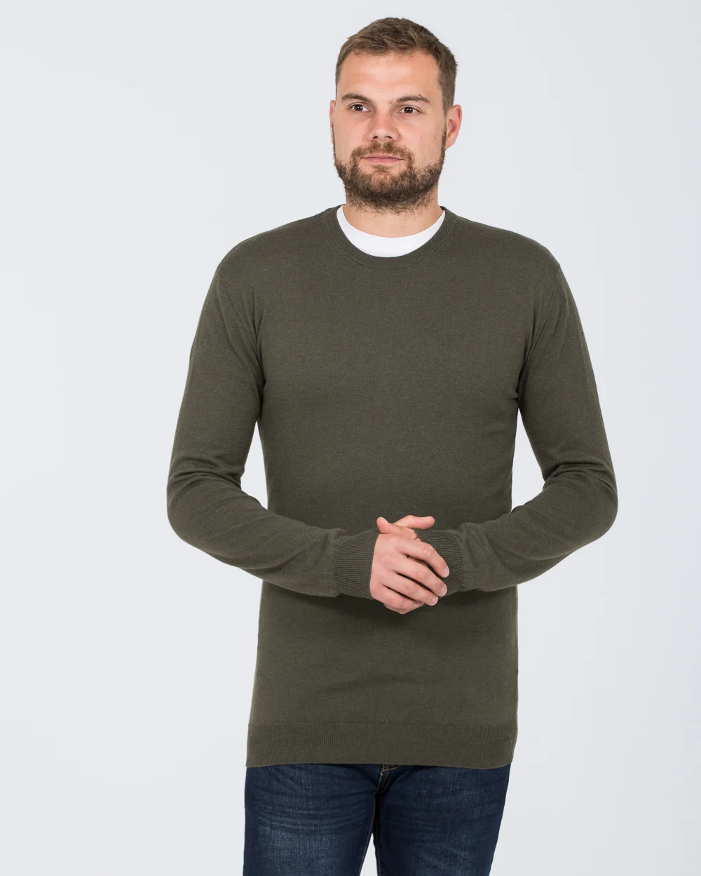 2t Tall Seawool Crew Neck Jumper (loden) - Image 3