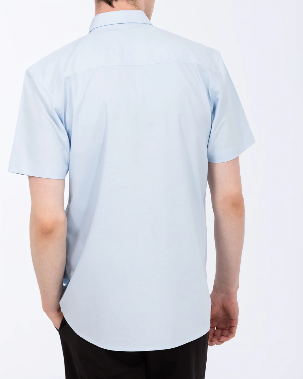 2t Tall Short Sleeve Oxford Regular Fit Shirt (sky blue) - Image 2