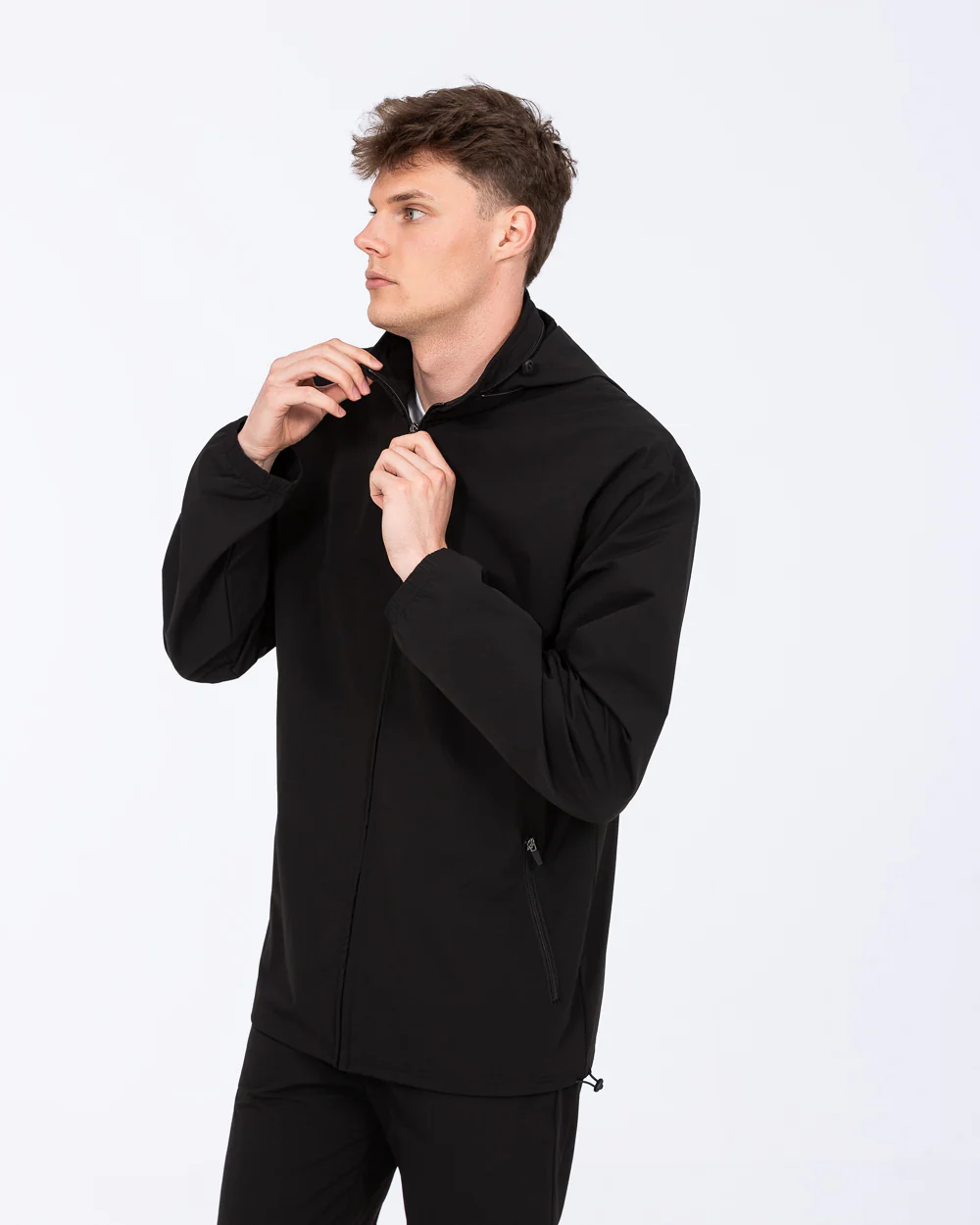 2t Tall Track Lightweight Jacket (black) - Image 5