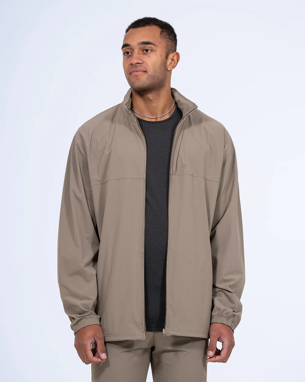 2t Tall Track Lightweight Jacket (khaki) - Image 10