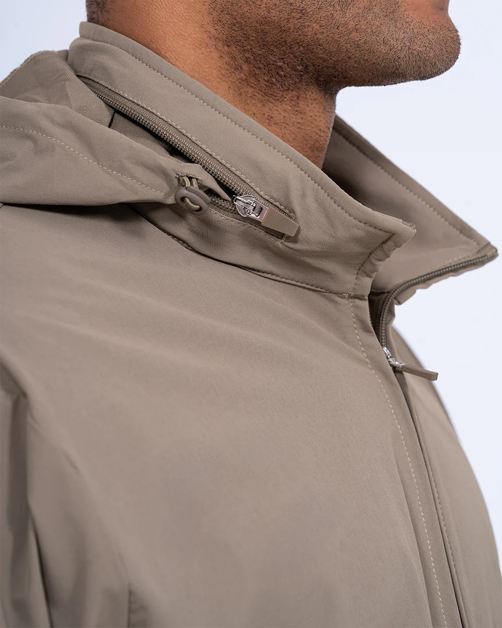 2t Tall Track Lightweight Jacket (khaki) - Image 9