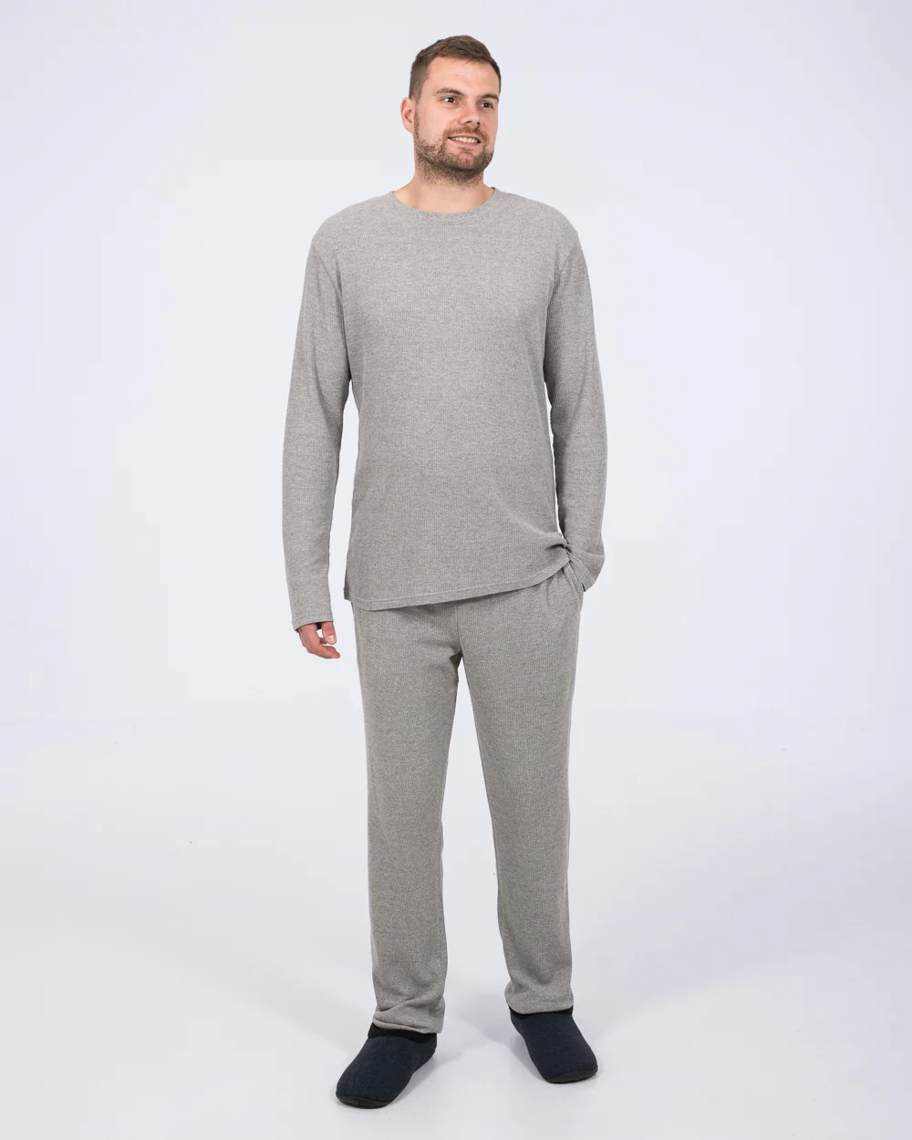 2t Tall Waffle Pyjama Bottoms (grey) - Image 5