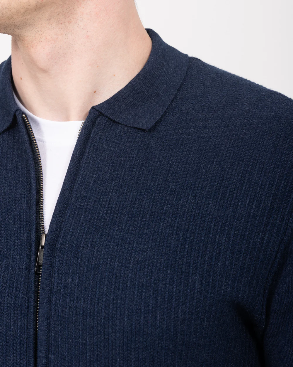 2t Tall Zip Through Cardigan (navy) - Image 3