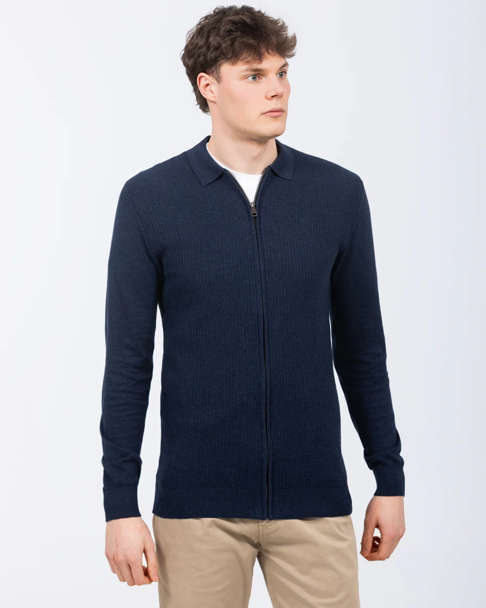 2t Tall Zip Through Cardigan (navy) - Image 6
