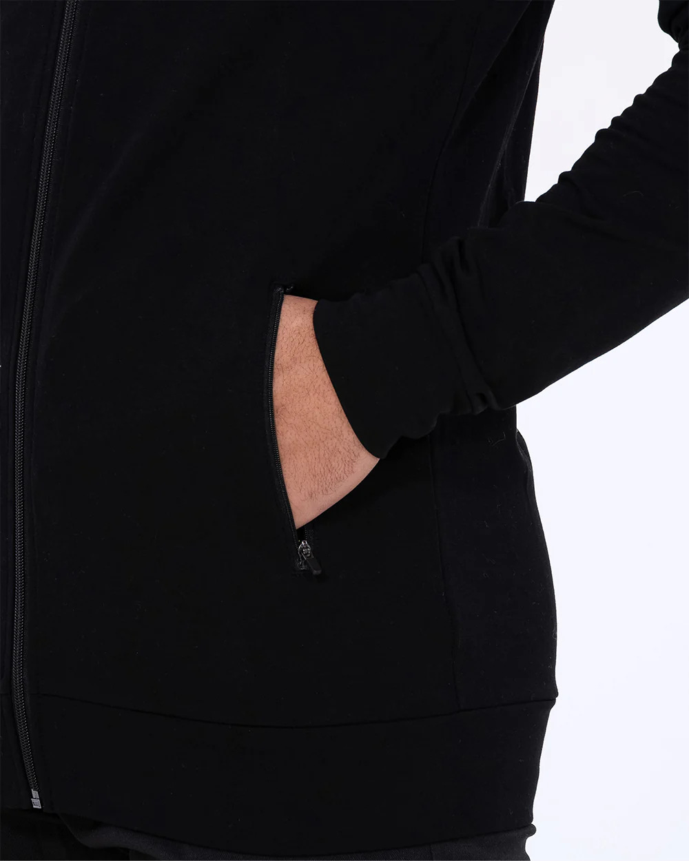 2t Tall Zip Up Top (black) - Image 3