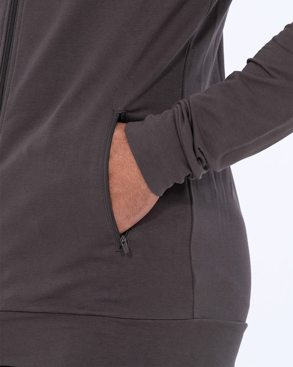2t Tall Zip Up Top (dark grey) - Image 3