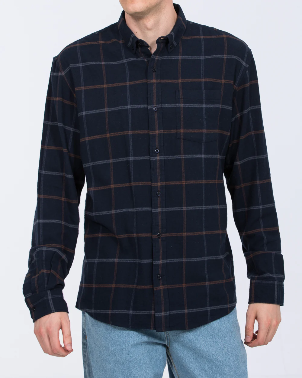 2t Tate Tall Regular Fit Shirt (navy check)