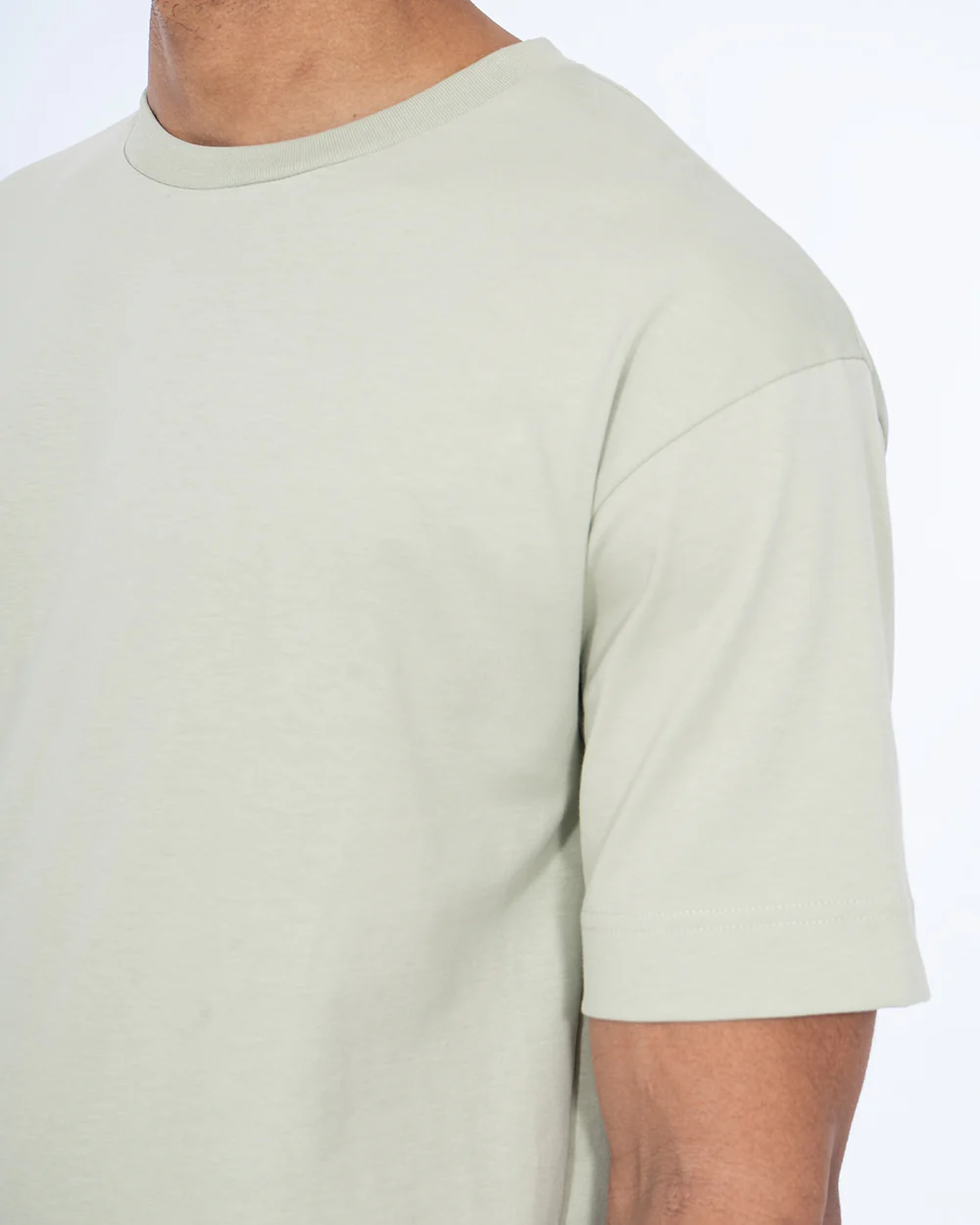 2t Teddy Tall Printed Embroidered Oversized T-Shirt (sage) - Image 4