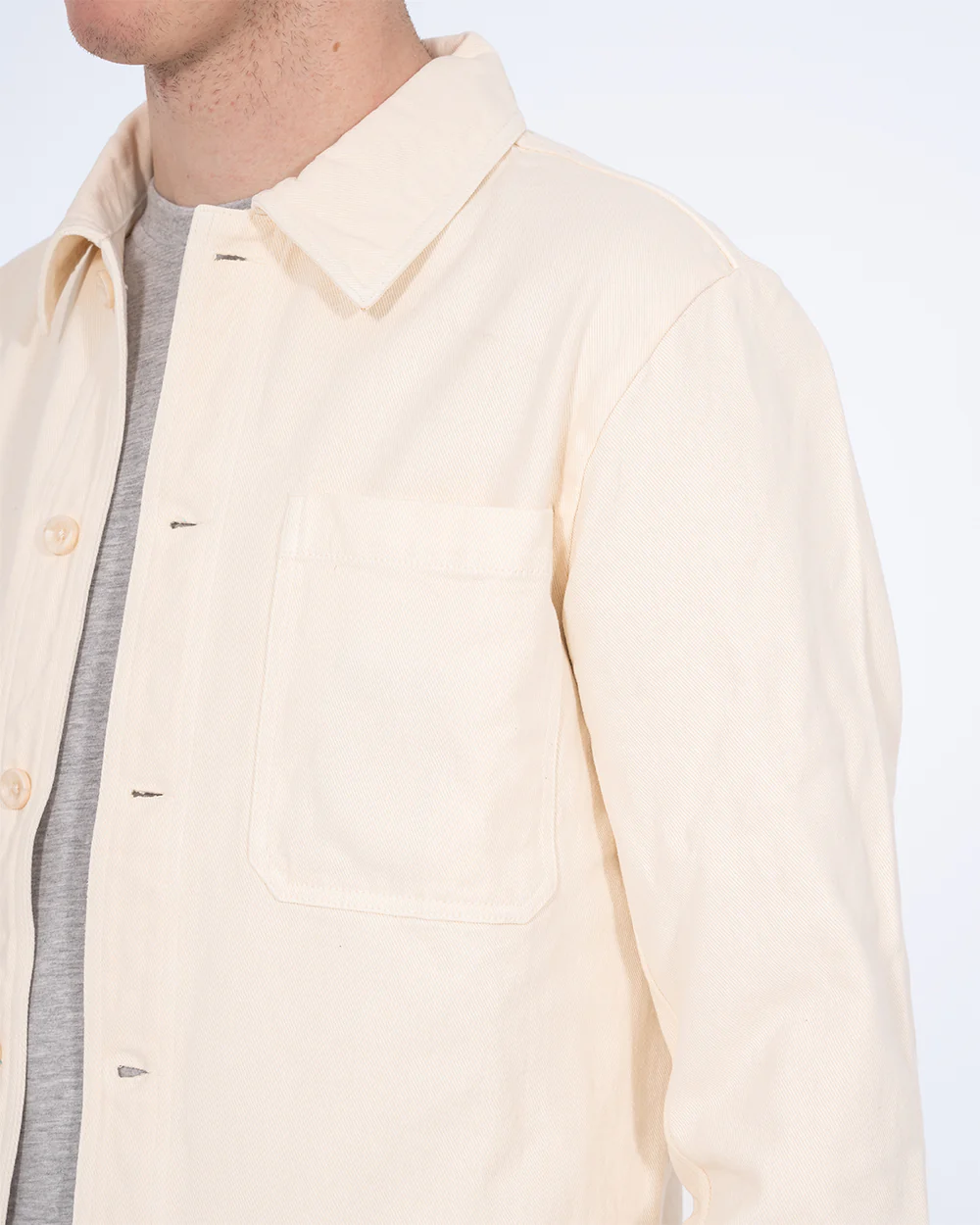 2t Tristian Tall Cotton Utility Shacket (ecru) - Image 3