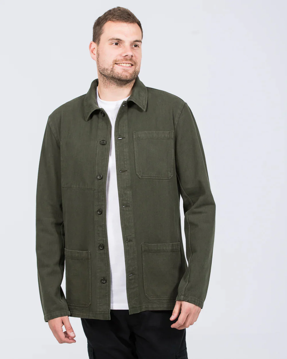 2t Tristian Tall Cotton Utility Shacket (khaki) - Image 5