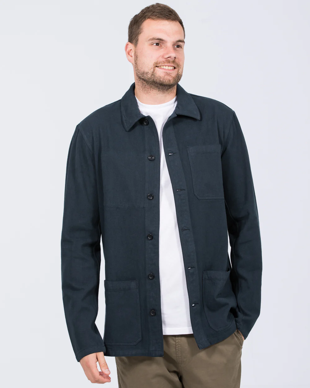 2t Tristian Tall Cotton Utility Shacket (navy) - Image 5