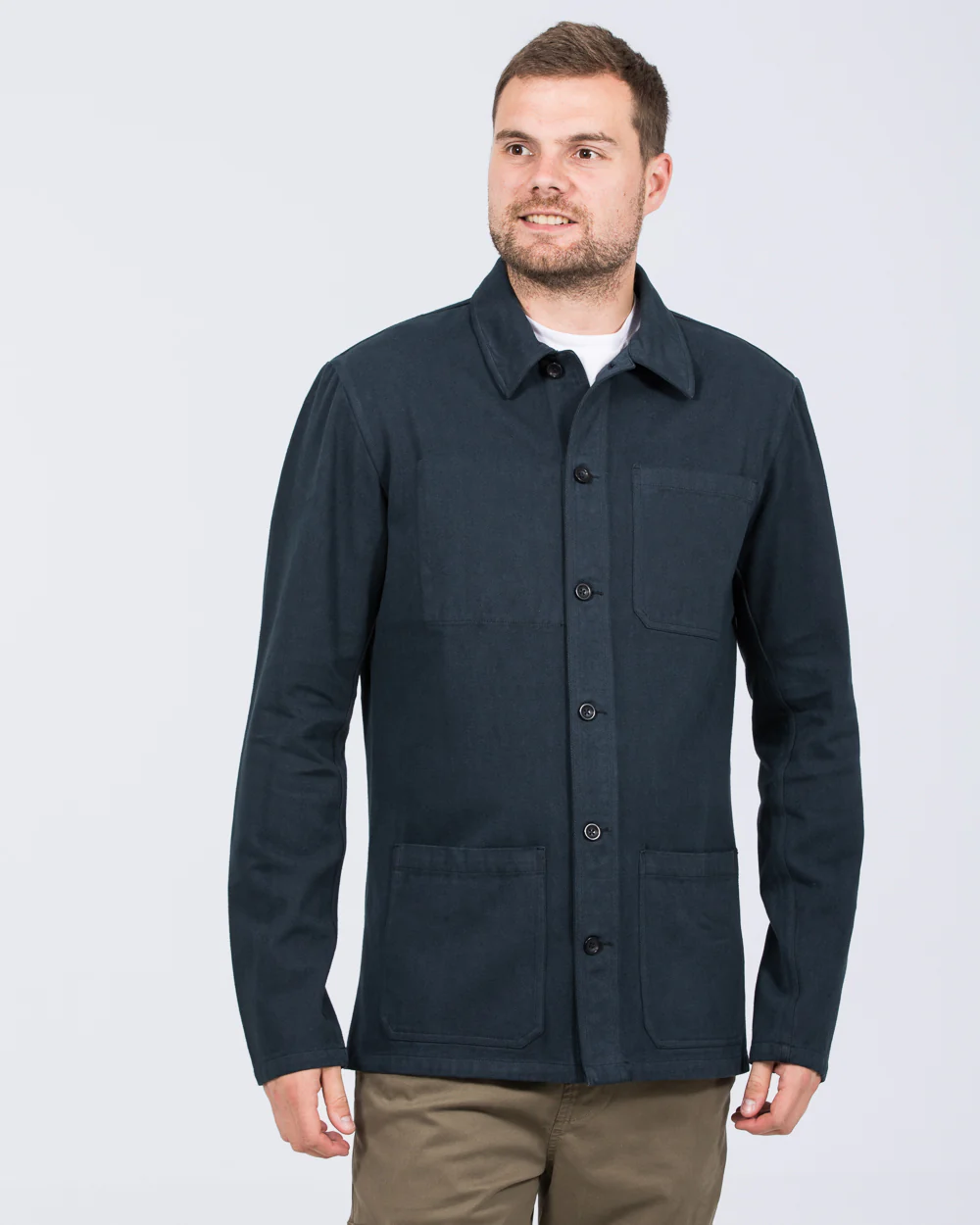 2t Tristian Tall Cotton Utility Shacket (navy) - Image 6