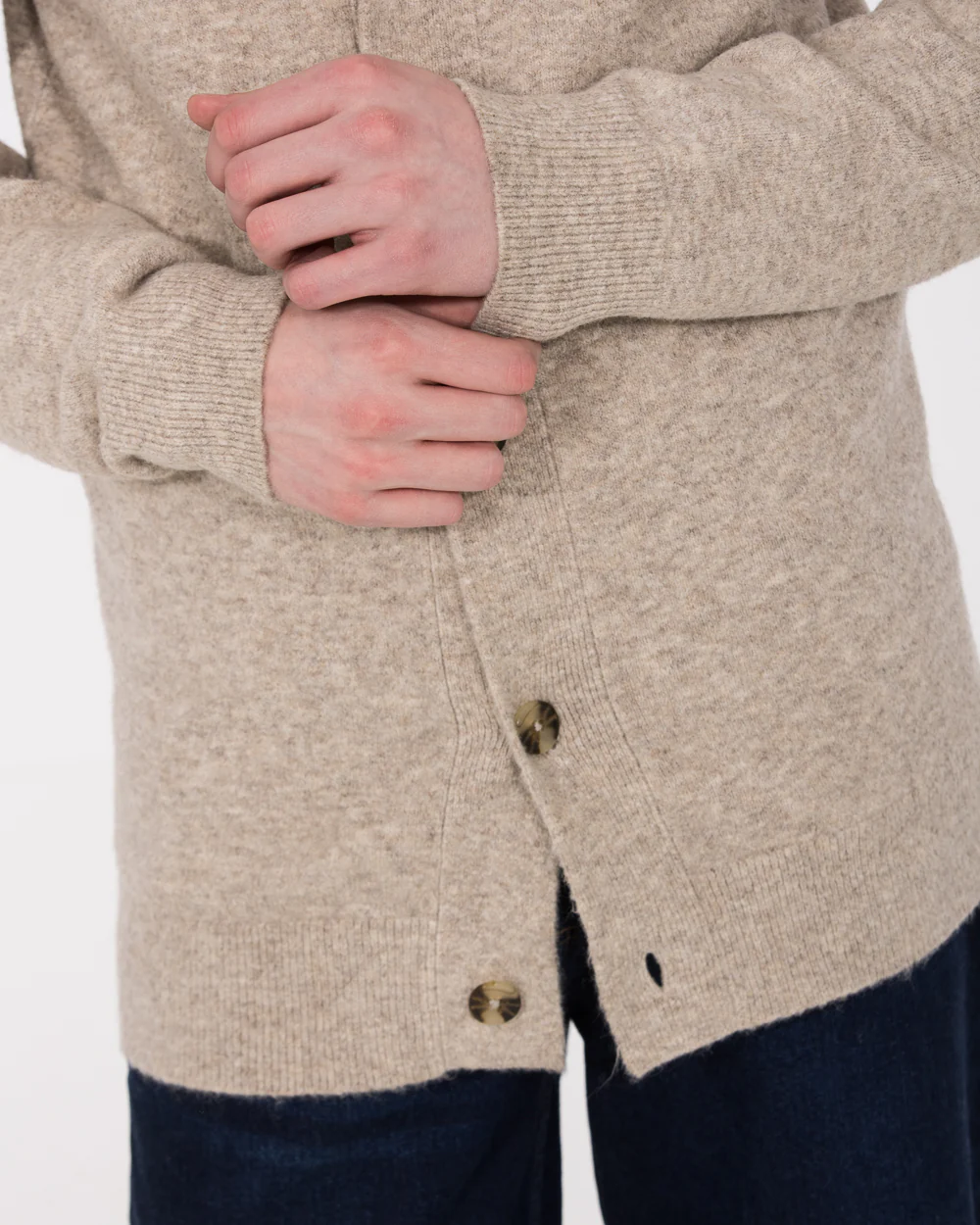 2t Ward Tall Cardigan (oatmeal) - Image 4