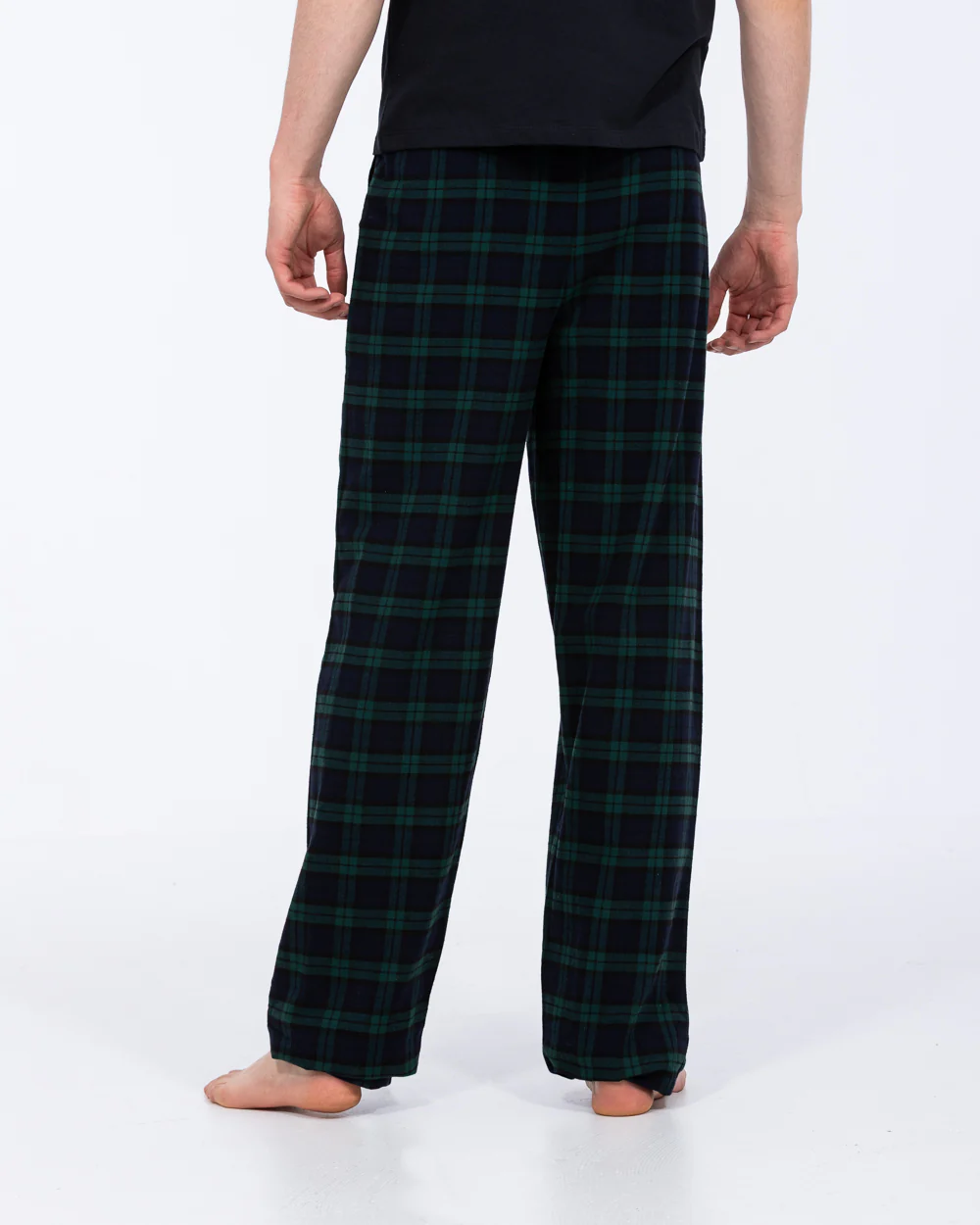 2t Wren Tall Pyjama Bottoms (green check) - Image 2