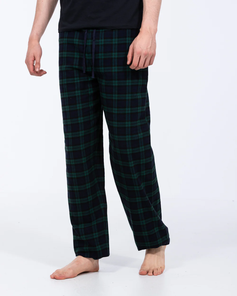 2t Wren Tall Pyjama Bottoms (green check) - Image 5