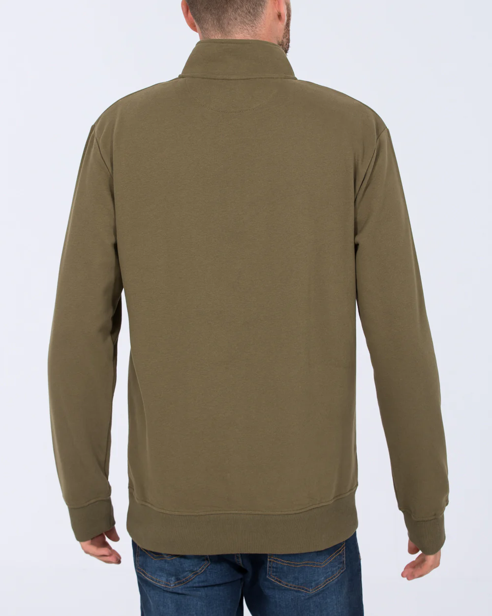 2t Wyatt Tall Quarter Zip Sweatshirt (khaki) - Image 2